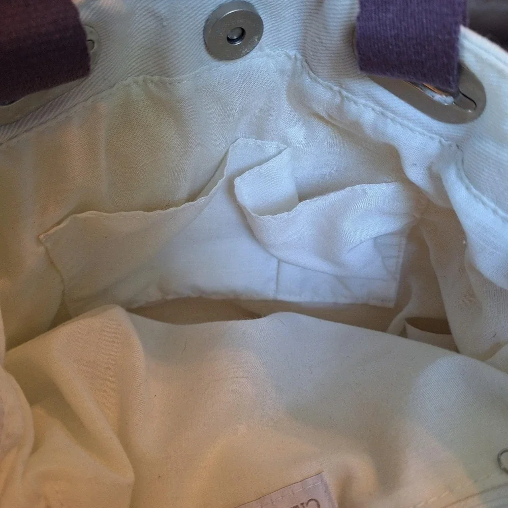 Vintage Botanical Collection Canvas Mini Tote Bag Crabtree & Evelyn Pomegranate - Picture 10 of 11